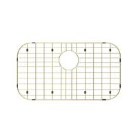Alonsoo Gold Large 26" x 14" Kitchen Sink Grid,Sink Protector for Kitchen Sink,Stainless Steel Sink Rack with strainer,sink grate for Bottom of Sink,Rear Drain with Corner Radius,Stainless Steel