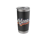 Alonzo Personalized Name Shirt Custom Lettering 70's Stainless Steel Insulated Tumbler