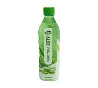 Aloo Aloe Vera Drink 500ml x 20 Bottles, Real 8% Pulp, Zero Fat & Cooling Hydration, Naturally Sweetened