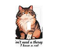 Aloof cat Pattern Unbreakable Polycarbonate Switch Plate-Modern 1 Gang Light Cover for Home Office with Matching Screws