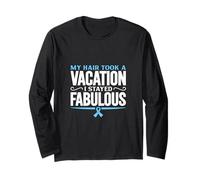 Alopecia Humor - Fabulous Without Hair Long Sleeve T-Shirt