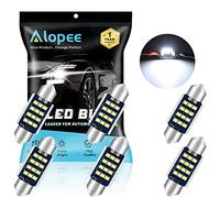 Alopee 36mm 6418 Festoon LED Car Bulb,6461 C5W Bulbs 9-28V 2016 12SMD White No Polarity CANbus 4410 6418 DE3423 for Interior Car Lights Dome Reading Map Trunk Courtesy Light