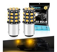 Alopee 382 P21/5W LED Turn Signal Bulb Amber 12V-24V Extremely Bright Car Bulb Replacement for Turn Signal Lights Blinker Lights 2835 33 SMD (2-Pack)