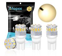 Alopee 4 Pcs T10 W5w 501 LED Bulbs,Warm White Non-Polarity 18pcs 3014 Chips For 194 168 12V-24VDC Car Sidelights, Interior Light, Dashboard, Map Dome Courtesy License Plate, Boot Bulbs