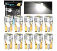 Alopee 501 Led Bulbs White 12V 1COB Chip T10 W5W Led Bulb Replacement Car Bulbs for Map Dome Courtesy Dashboard Side Marker Number Plate Bulb (10 Pack)