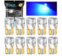 Alopee W5W Led Bulb Blue 12V 1COB Chip T10 501 Led Bulbs Car Replacement Bulbs for Map Dome Courtesy Dashboard Side Marker Number Plate Bulb (10 Pack)