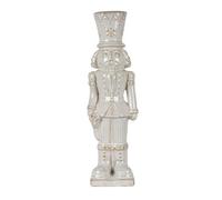 Alora Ceramic Nutcracker With Stocking Festive Ceramic Figure