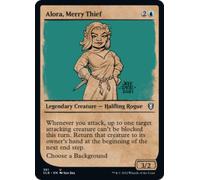 Alora, Merry Thief (Rulebook Art) (foil) | Commander Legends: Battle for Baldur's Gate