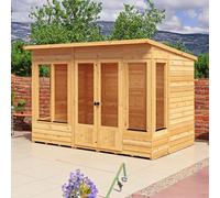 Alora Overlap Pent Summerhouse (10x6ft - 12x6ft) Timber Wood - 10x6 - Shire | TJ Hughes