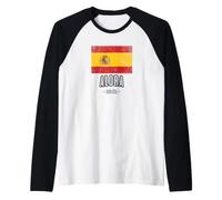 Alora Spain | ES Flag City - Bandera - Raglan Baseball Tee