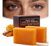 Alorin Turmeric & Kojic Acid Soap, Alorin Kojic Soap Ease Tumeric Soap, Acne, Dark Spots, Hyperpigmentation, Smooth Skin, Mild Even, Bright, And Glowing Skin with Every Wash (2PCS)
