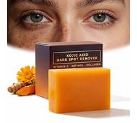 Alorin Turmeric & Kojic Acid Soap, Alorin Kojic Soap Ease Tumeric Soap, Acne, Dark Spots, Hyperpigmentation, Smooth Skin, Mild Even, Bright, And Glowing Skin with Every Wash (1PC)
