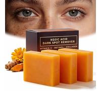 Alorin Turmeric & Kojic Acid Soap, Alorin Kojic Soap Ease Tumeric Soap, Acne, Dark Spots, Hyperpigmentation, Smooth Skin, Mild Even, Bright, And Glowing Skin with Every Wash (3CPS)