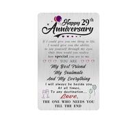 Alotozo 29 Year Wedding Anniversary Card - Happy 29th Wedding Anniversary Cards Gifts for Husband Wife - 29 Years Anniversary Card for Him Her