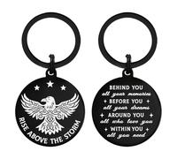 Alotozo Celtic Eagle Keyring - Rise Above the Storm Inspirational Eagle Gifts for Men Women - Spiritual Strength Gift for Graduation, Birthday, Encouragement