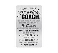 Alotozo Coach Wallet Card for Fathers Day - Thank You Gift for Coaches, Personalised Coach Appreciation Gifts - Durable Keepsake for Sports Mentor (Credit Card Size)
