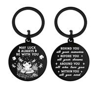 Alotozo Frog Gifts for Women Men - Inspiration Frog Charm Keyring - May Luck Always Be With You Frogs Lucky Gift for Him Her (Birthday,Graduation,Christmas Keepsake)