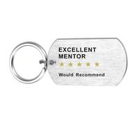 Alotozo Funny Gifts for Mentor - Appreciation Gift for Mentors - Laser Engraved 5-Star Rating Review Mentor Keyring (Retirement/Leaving/Farewel)
