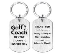 Alotozo Golf Coach Gifts - Thank You Golf Coach Keyring - Appreciation Gift for Golfing Mentor, Instructor - Golfer Key Chain for Coaches Birthday, Christmas