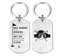 Alotozo Golfing Gifts for Men Women - Golf Buddies are Like Birdies Keyring - Golf Club Member Gifts for Friends, Teammates, and Golfer