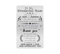 Alotozo Grateful Stepmum Card - Mothers Christmas Birthday Gifts to Bonus Mum - Thanks for to Your Unwavering Love and Support
