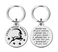 Alotozo Inspirational Antelope Keyring - Chase Your Dreams Motivational Antelope Gifts - Graduation,Birthday,New Journey Gift for Him Her