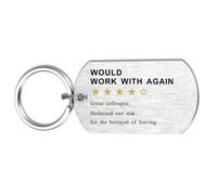Alotozo Leaving Gifts for Colleague Men Women - Funny Work Leaving Gifts - Going Away Gifts for Coworker - Farewell Keyring for Work Friends - Retirement New Job Goodbye Key Chain