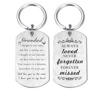Alotozo Memorial Gifts for Grandad Loss - Sympathy Gift for Loss of Grandad, Bereavement Keyring, Stainless Steel Keepsake for Grieving Family