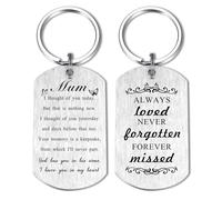 Alotozo Memorial Gifts for Mum Loss - Sympathy Gift for Loss of Mother, Mum Bereavement Keyring, Stainless Steel Keepsake for Grieving Family