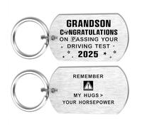 Alotozo Passed Driving Test Gift for Grandson - Drive Safe Grandson Keyring from Nana - First Car Accessory for New Driver Boys