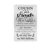 Alotozo Sober Gifts for Men Cousin - AA Recovery Sobriety Wallet Card to Cousin - Addiction Recovery Gift for Cousin Men