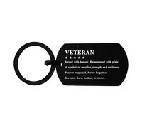 Alotozo Veteran Gifts for Men Women - British Ex-Military Armed Forces Keyring - Remembrance Present for Retired Soldier, Military Family, Army Navy RAF