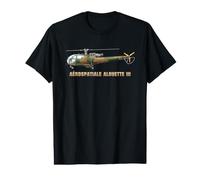 Alouette III French Military Helicopter Diagram Value Graphic T-Shirt