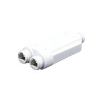 ALOUTSNOC 2-Port Waterproof POE Repeater IP66 10/100Mbps 1 to 2 PoE Extender with IEEE802.3af/at 48V Outdoor POE Switch Camera