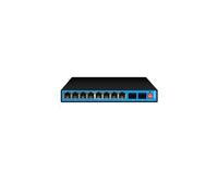 ALOUTSNOC 4/8 Port POE Switch 10/100Mbps Ethernet Switch with 2 Uplink Ports External Power Adapter Network Switch (Color : EW-S1910CFF-DP)