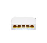 ALOUTSNOC 5-Port Gigabit POE Extender 4-Port PoE Repeater 100/1000Mbps DIN Rail Network VLAN