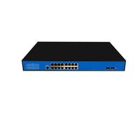 ALOUTSNOC Gigabit L2+ managed POE switch 24 * 10/100/1000M Base-T RJ45 port with 4 * 1G/2.5G/10G SFP+ fiber optic slot supports QOS/DHCP/VLAN (Color : EW-S2916GM-AP)