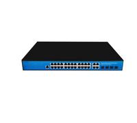 ALOUTSNOC Gigabit L2+ managed POE switch 24 * 10/100/1000M Base-T RJ45 port with 4 * 1G/2.5G/10G SFP+ fiber optic slot supports QOS/DHCP/VLAN (Color : EW-S2924GM-AP)