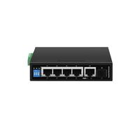 ALOUTSNOC Industrial Gigabit POE Switch 5/6 Port 100/1000 Base-T DIN IP30 Network Ethernet Switch Lightning Protection Max BT90W (Color : ZX500-AFG-411S)