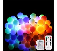 ALOVECO LED String Lights 14.8ft 40 LED Waterproof Ball Lights 8 Lighting Modes Battery Powered Starry Fairy String Lights for Bedroom Garden Christmas Tree Wedding Party(Multi Color)