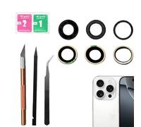 AloveDog Sapphire 16 Pro Back Camera Glass Lens Replacement for iPhone 16 Pro,16 Pro Max Rear Camera Glass Lens Replacement for iPhone 16 Pro Max with Adhesive Pre-Installed and Repairing Tool kits