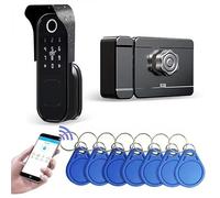 AloveH Smart Fingerprint Door Lock, Keyless Entry, IPX5 Weatherproof, TT Lock App & Remote Control