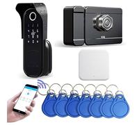 AloveH Smart WiFi Door Lock with Fingerprint & Keypad, Keyless Entry, Weatherproof, Works with Alexa