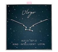 ALoveSoul 925 Sterling Silver Constellation Horoscope Zodiac Necklace, Gift for Women Girls