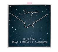 ALoveSoul 925 Sterling Silver Constellation Horoscope Zodiac Scorpio Necklace, Gift for Women Girls
