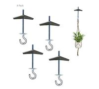 Alovexiong 4 Pack Carbon Steel Plasterboard Ceiling Hooks Spring Toggle Wing Bolts Hanger Wall Ceiling Installation Cavity Wall Fixing Anchors Ceiling Hook Heavy Duty Swag Hanging Plants