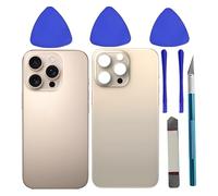 Alovexiong Glass Back Replacement for iPhone 16 Pro Glass Back Replacement Kit with Pre-Installed Adhesive + Repair Kit (Desert Titanium)