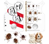 Alovez Pack of 2 tick cards, tick card for humans, tick remover for quick and safe removal of ticks in humans and pets