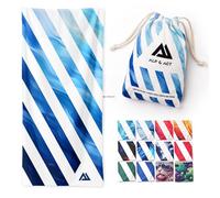 ALP & ACT Beach Towel XXL 200x90 cm - 100% Recycled Microfiber - SUPER LIGHTWEIGHT & Quick Dry - Large Microfiber Towels for Beach & Sun Lounger - Bath Sheets, Bath Towels for Adults & Kids - blue