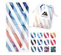 ALP & ACT Beach Towel XXL 200x90 cm - 100% Recycled Microfibre - SUPER LIGHTWEIGHT & Quick Dry - Large Microfibre Towels for Beach & Sun Lounger - Bath Sheets, Bath Towels for Adults, Kids - multicol.